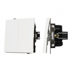 Механизм выключателя двухклавишный непроходной SWT-TENDO-MK02-PL-WH (230V, 10A) (Arlight, Белый) Механизм выключателя двухклавишный непроходной SWT-TENDO-MK02-PL-WH (230V, 10A) (Arlight, Белый)