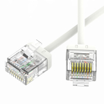 Патч-корд неэкранированный Ultra SLIM CAT6 U/UTP 4х2, 32 AWG, LSZH, белый, 2,1м