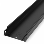 Лоток неперфорированный Стандарт 150х50х3000 (0,7 мм) RAL 9005 (12 м/уп) Промрукав