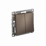 Выключатель 2кл с/у мокко механизм быстрозажим AtlasDesign Systeme Electric (1/20) Выключатель 2кл с/у мокко механизм быстрозажим AtlasDesign Systeme Electric (1/20)
