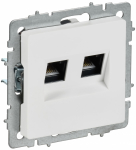 BRITE Роз. комп. 2-ая RJ45 кат.5E РК10-2-БрАБ а/б IEK BRITE Роз. комп. 2-ая RJ45 кат.5E РК10-2-БрАБ а/б IEK