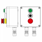 Взрывозащищенный пост управления из полиэстера CPE-P-03-(1xLR(250)-P1G(11)-1xP3E(11))-2xKA2MHK(C)1Ex d e IIC Т5 Gb / Ex tb IIICT95°C Db IP66/КЗ