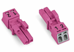 Разъем 2-пол. Код. B 1,50 mm розовые WINSTA® MINI special 890-282