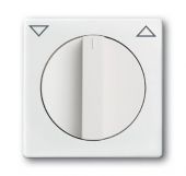 Ручка-переключатель поворот. для жалюзийного выкл. символ «стрелки» пластик белый глянцевая IP20 ABB Solo/future