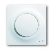 Клавиша одинарная нажимная (кнопка) для выкл-ля/кнопки символ «ключ/дверь» пластик белый глянцевая IP20 ABB Impuls