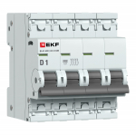 Автоматический выключатель ВА 47-63N 4P 1А (D) 4,5 кА PROXIMA EKF