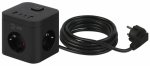 Удлинитель электрический ЭРА CUBE-3es-1,5m-4USB-B куб с заземлением с выключателем 3 розетки+4xUSBA+C 1,5м 16А черный Удлинитель электрический ЭРА CUBE-3es-1,5m-4USB-B куб с заземлением с выключателем 3 розетки+4xUSBA+C 1,5м 16А черный