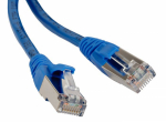 Hyperline PC-LPM-STP-RJ45-RJ45-C6-1M-LSZH-BL Патч-корд F/UTP, экранированный, Cat.6, LSZH, 1 м, синий