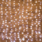 Гирлянда светодиод Светодиодный дождь 2х3 м, свечение с динамикой, прозрачный провод, 230 В, цвет белый Neon-Night (1/1/1)