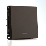 Выключатель 1кл с подсв с/у мокко механизм ArtGallery Systeme Electric (1/10/20)