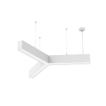 Светодиодный светильник VARTON X-line Y-образный 30 Вт 4000 К 790x912x100 мм RAL9003 белый муар с рассеивателем опал и торцевыми крышками (4 шт.)