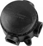 КЭМ 1-10-3М монтажная разветвительная коробка,3-х рожковая 380V, 90х44х102, черный