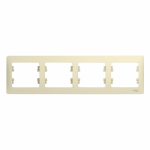 Рамка 4гн крем Glossa Systeme Electric (1/15) Рамка 4гн крем Glossa Systeme Electric (1/15)