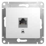 Розетка 1гн комп RJ45 с/у белый механизм кат.5е Glossa Systeme Electric  (1/10)
