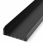 Лоток неперфорированный Стандарт 300х100х3000 (0,8 мм) RAL 9005 (6 м/уп) Промрукав