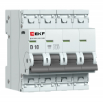 Автоматический выключатель ВА 47-63N 4P 10А (D) 4,5 кА PROXIMA EKF