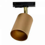 Светильник трековый под лампу GU10 матовое золото (компактный адаптор) 230V IP20 PTR 26 Jazzway