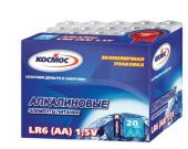 Элемент питания LR6 (AA) алкалиновый (батарейка 1.5V) Космос (коробка 20шт)