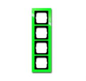 Рамка 4-постовая, серия axcent, цвет зелёный