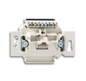 Мех-м UAE/IAE (ISDN)-разъём с/у rj45 8(8) пластик белый IP20 ABB Busch-Jaeger механизмы