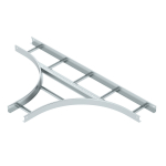 Секция Т-образная LT 620 R5 FS, для лестничных лотков, R=500 мм, h=60 мм, B=200 мм, сталь, конвейерный цинк Секция Т-образная LT 620 R5 FS, для лестничных лотков, R=500 мм, h=60 мм, B=200 мм, сталь, конвейерный цинк