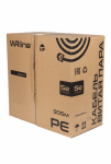 WRline Кабель витая пара, экранированный F/UTP, категория 5e, 4 пары (0,50 мм), одножильный, внешний, PE, черный, 305 м