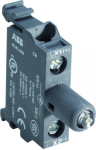 Светосигнальный блок с ламподержателем переднее крепление светодиод. (LED) BA9S красный 230В AC с встр. диодом ABB COS/SST светосигнальная аппаратура