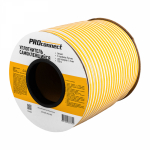 Уплотнитель самоклеящийся, белый, Е-профиль 9x4мм, для зазоров 1-3мм, буxта 150м PROconnect