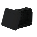 Коробка распределительная T100, 136х102х57 мм, IP66, вводы d25х10, чёрная Коробка распределительная T100, 136х102х57 мм, IP66, вводы d25х10, чёрная