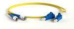 Hyperline FC-D2-9-FC/UR-LC/UR-H-0.5M-LSZH-YL Патч-корд волоконно-оптический (шнур) SM 9/125 (OS2), FC/UPC-LC/UPC, 2.0 мм, duplex, LSZH, 0.5 м