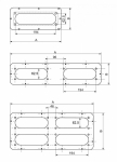 Фланцевая панель Резьбовой кабельный ввод (сальник) сталь 545x130 Schneider Electric _