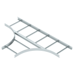 Секция Т-образная LT 640 R5 FS, для лестничных лотков, R=500 мм, h=60 мм, B=400 мм, сталь, конвейерный цинк Секция Т-образная LT 640 R5 FS, для лестничных лотков, R=500 мм, h=60 мм, B=400 мм, сталь, конвейерный цинк