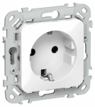 Розетка 1гн с З/К с/у белый механизм 16А РС11-0-ФлБ  FLITE IEK (1/100)