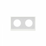 Рамка 2 поста IP44, KANT, белая магнолия