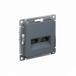 ATLASDESIGN РОЗЕТКА двойная компьютерная RJ45+RJ45, кат.6А, механизм, ГРИФЕЛЬ ATLASDESIGN РОЗЕТКА двойная компьютерная RJ45+RJ45, кат.6А, механизм, ГРИФЕЛЬ