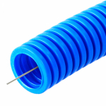 Труба гофрированная пластиковая полипропилен синий 32мм/24.3мм 750Н -40-115°C IP66 ПРОМРУКАВ _