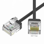 Патч-корд неэкранированный Ultra SLIM CAT6 U/UTP 4х2, 32 AWG, LSZH, чёрный, 1,7м