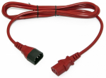 Hyperline PWC-IEC13-IEC14-1.0-RD Кабель питания монитор-компьютер IEC 320 C13 - IEC 320 C14 (3x0.75), 10A, прямая вилка, 1 м, цвет красный