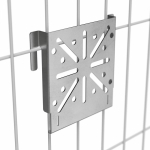 Монтажная пластина на 3Д-забор для крепления ЭМК AISI 304 Промрукав Монтажная пластина на 3Д-забор для крепления ЭМК AISI 304 Промрукав