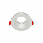 Рамка для модульного светильника "ВАРТОН" FLEX 50 01 круглая встраиваемая 90х30мм RAL9010