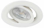 Светильник светодиодный встраиваемый ЭРА KL LED 25A-5 3K WH SET 10 круглый поворотный белый 5Вт 3000К набор 10шт