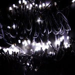 Гирлянда модульная  "Дюраплей LED"  100% Flashing, 20м, черный каучук, 200 диодов, Белая Neon-Night (1/1/4)