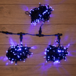 Гирлянда "LED ClipLight" 24V, 3 нити по 10 метров, цвет диодов Синий IP54 Neon-Night (1/1/3)
