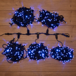 Гирлянда "LED ClipLight" 24V, 5 нитей по 20 метров, цвет диодов Синий, Flashing Neon-Night (1/1/2)