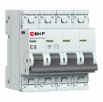 Автоматический выключатель ВА 47-63N 4P 8А (C) 4,5 кА PROXIMA EKF