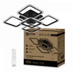 Светильник светодиодный ELEGANT ARIS-B-ВG 90Вт 230В 3000-4000-6500K 7000Лм 600х600х110мм ПУ черный IN HOME