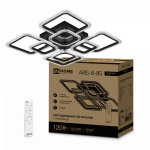 Светильник светодиодный ELEGANT ARIS-B-BG 120Вт 230В 3000-6500K 10500Лм 600х600х110мм ПУ черный IN HOME