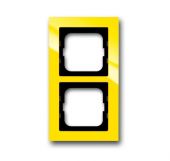 Рамка 2-пост. цвет желтый глянцевый, пластик горизонт. и вертик., IP20 Axcent ABB