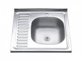Накладная кухонная мойка 60х50см.глуб.13см(правая чаша).нерж.сталь V-405 Владикс(1/20)