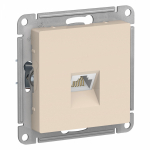 Розетка 1гн комп RJ45 с/у крем механизм кат.6А AtlasDesign Systeme Electric